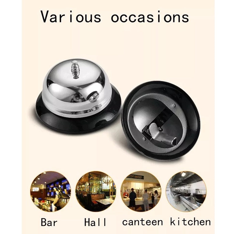 (Ready Stock)Cafe Counter Restaurant Kitchen Ringer Bar Reception Call Bell Service Ring Bell Corrosion Quality