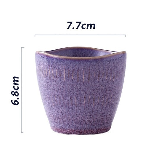 (Ready Stock)Espresso Coffee Tea Ceramic Underglaze Cup Mug Pottery Japanese Retro Style 170ml - 200ml