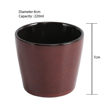 (Ready Stock)Espresso Coffee Tea Ceramic Underglaze Cup Mug Pottery Japanese Retro Style 170ml - 200ml