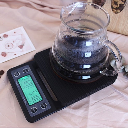 (Ready Stock)Coffee Espresso Kitchen Baking Digital Weighing Timer Tare Function Scale Accuracy 0.1 gram to 5000 gram