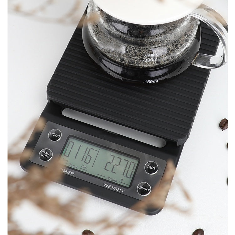 (Ready Stock)Coffee Espresso Kitchen Baking Digital Weighing Timer Tare Function Scale Accuracy 0.1 gram to 5000 gram