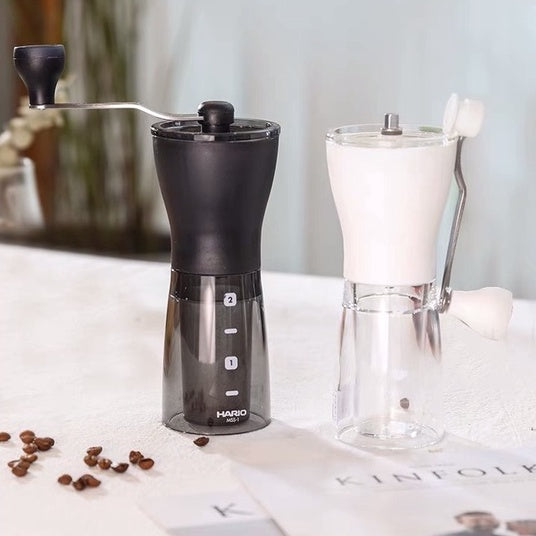 (Ready Stock) Coffee Espresso Hario Mini Mill Slim Plus Black Hand Grinder MSS-1