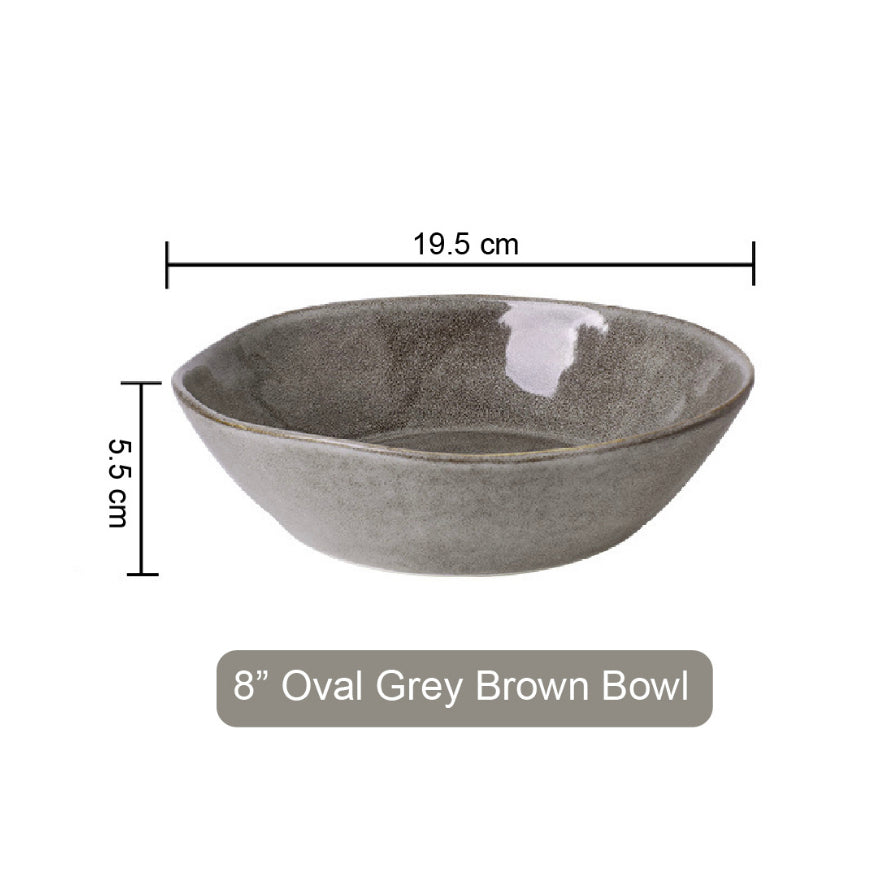 (READY STOCK)Japanese Ceramic Dish Set Household Large Ramen Bowl Rice Bowl Creative Tableware Set