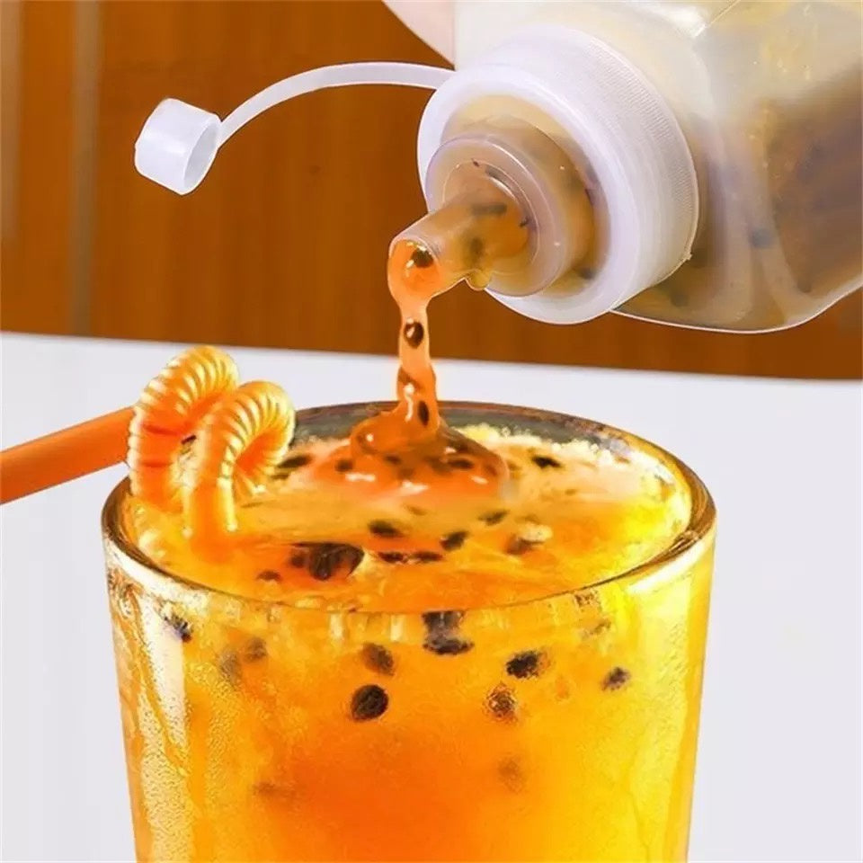 (READY STOCK)800/1000ml Plastic Condiment Bottles Squeeze Kitchen Leak Proof Seasoning Squeeze Bottle Dispenser Oil