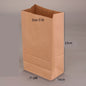 （READY STOCK)Brown Kraft Paper Takeaway Bags Gift Packaging Biscuit Bread Restaurant Cafe 100pcs