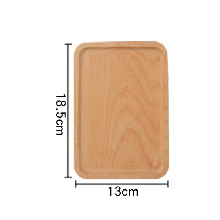 (READY STOCK)Beech Wooden Food Tray Rectangle Chopping Board Tea Trays Wood Plate Cake Decor Dishes Storage Tray