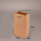 （READY STOCK)Brown Kraft Paper Takeaway Bags Gift Packaging Biscuit Bread Restaurant Cafe 100pcs