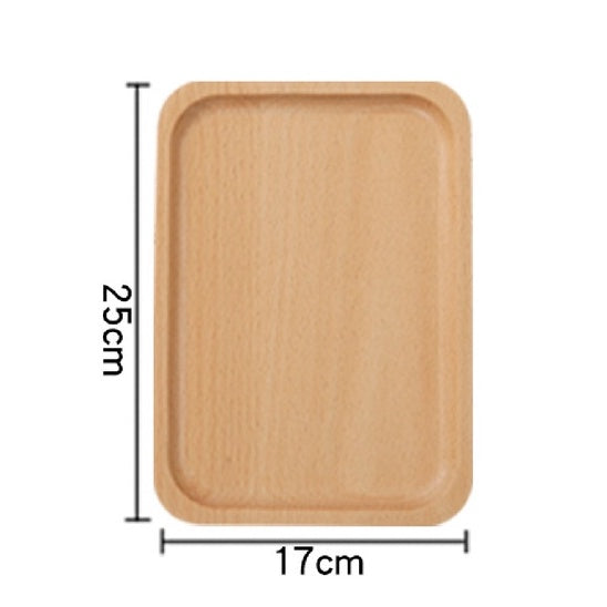 (READY STOCK)Beech Wooden Food Tray Rectangle Chopping Board Tea Trays Wood Plate Cake Decor Dishes Storage Tray