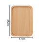 (READY STOCK)Beech Wooden Food Tray Rectangle Chopping Board Tea Trays Wood Plate Cake Decor Dishes Storage Tray