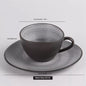 (Ready Stock)Creative Retro Coffee Tea Mug Ceramic Teacup Set Vintage European Style With Saucers Sets 210ml