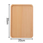 (READY STOCK)Beech Wooden Food Tray Rectangle Chopping Board Tea Trays Wood Plate Cake Decor Dishes Storage Tray