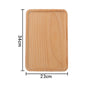 (READY STOCK)Beech Wooden Food Tray Rectangle Chopping Board Tea Trays Wood Plate Cake Decor Dishes Storage Tray