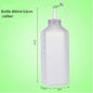 (READY STOCK)800/1000ml Plastic Condiment Bottles Squeeze Kitchen Leak Proof Seasoning Squeeze Bottle Dispenser Oil