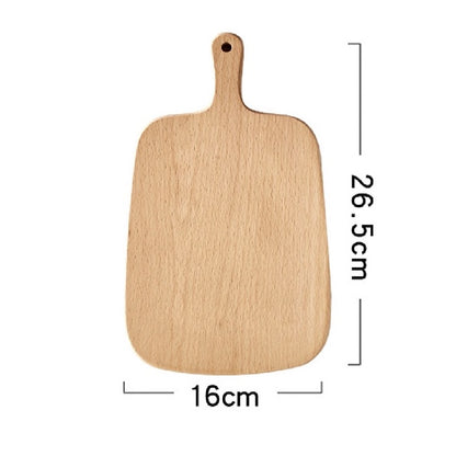 (READY STOCK)Beech Wooden Food Tray Rectangle Chopping Board Tea Trays Wood Plate Cake Decor Dishes Storage Tray