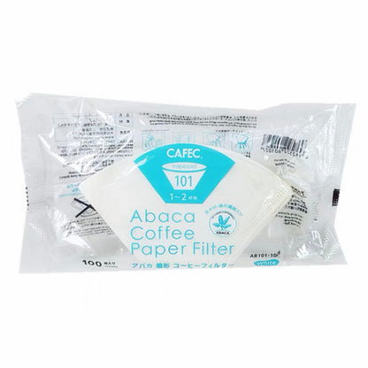 (Ready Stock)Cafec Japan ABACA Paper Filter Trapezoid 101 102 100 pcs