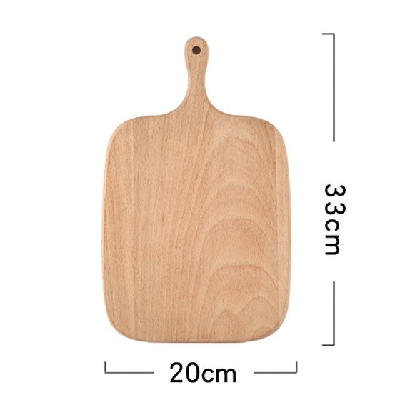 (READY STOCK)Beech Wooden Food Tray Rectangle Chopping Board Tea Trays Wood Plate Cake Decor Dishes Storage Tray