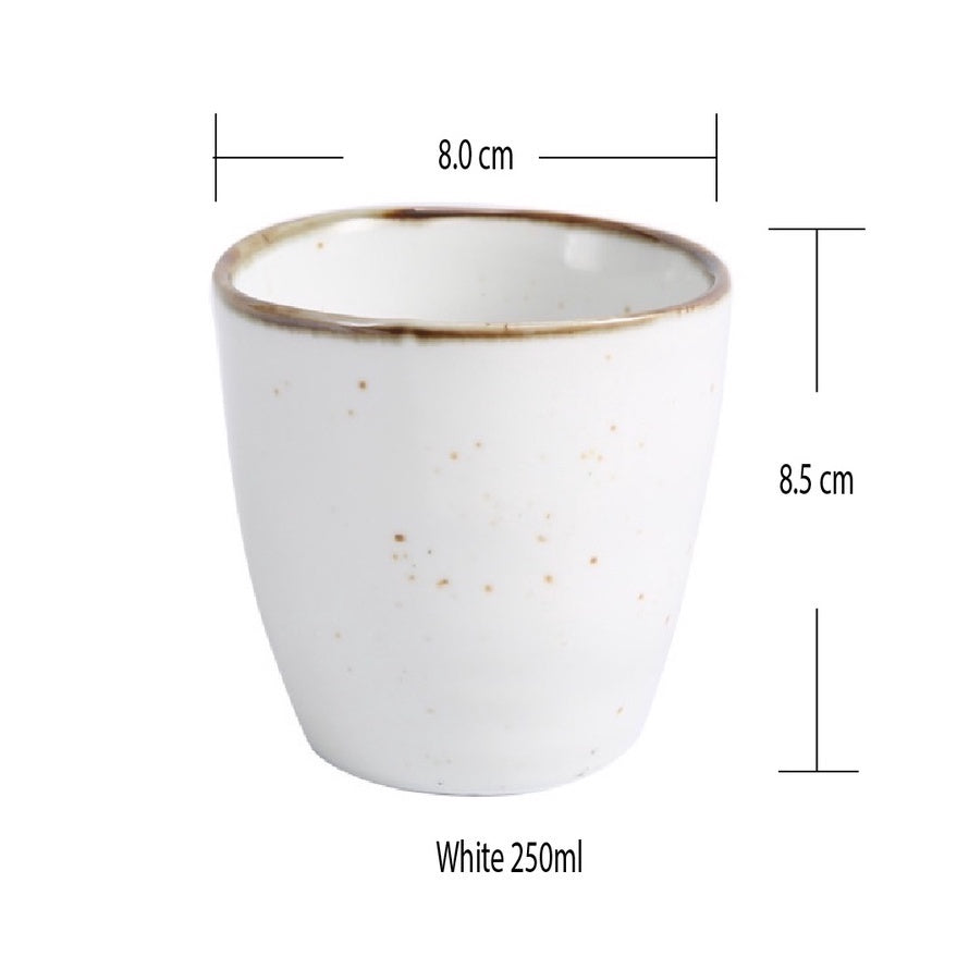 (Ready Stock)Espresso Coffee Tea Ceramic Underglaze Cup Mug Pottery Japanese Retro Style 180ml - 250ml