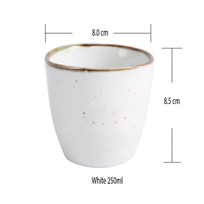 (Ready Stock)Espresso Coffee Tea Ceramic Underglaze Cup Mug Pottery Japanese Retro Style 180ml - 250ml