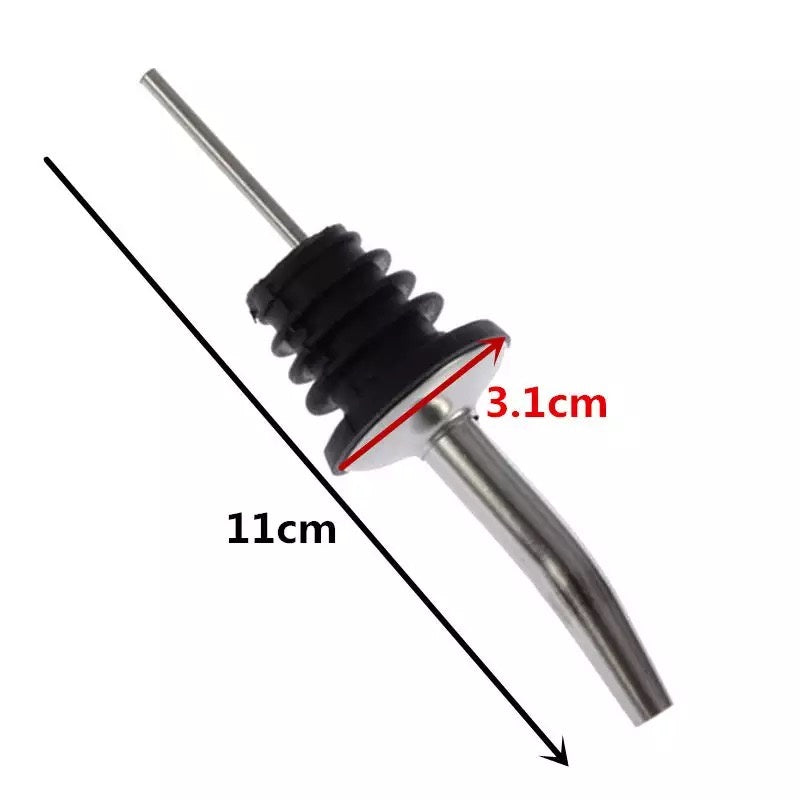 (Ready Stock)Wine Liquor Pourer Classic Bottle Tapered Spout Oil Wine Bottle Stopper Stainless Steel