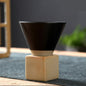 (Ready Stock)Coffee Latte Cups With Holder Funnel Shape Mug 180ml