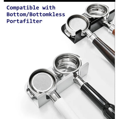 (READY STOCK)Coffee Espresso Bottomless Portafilter 51/53/58mm Wall Rack Holder Wall Mounted Barista Tool