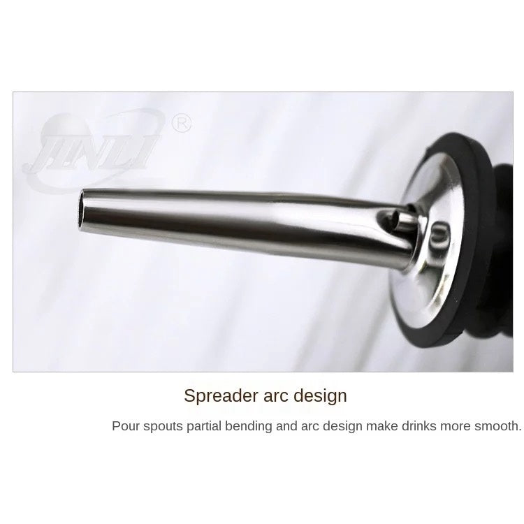 (Ready Stock)Wine Liquor Pourer Classic Bottle Tapered Spout Oil Wine Bottle Stopper Stainless Steel