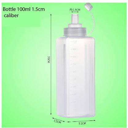 (READY STOCK)800/1000ml Plastic Condiment Bottles Squeeze Kitchen Leak Proof Seasoning Squeeze Bottle Dispenser Oil