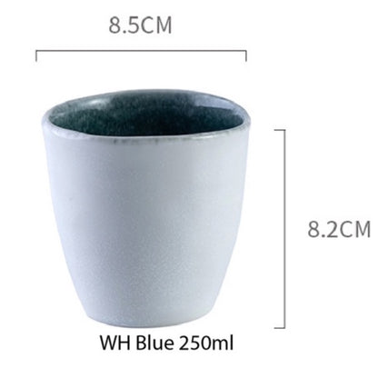 (Ready Stock)Espresso Coffee Tea Ceramic Underglaze Cup Mug Pottery Japanese Retro Style 180ml - 250ml