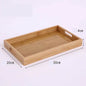 (READY STOCK)Beech Wooden Food Tray Rectangle Chopping Board Tea Trays Wood Plate Cake Decor Dishes Storage Tray