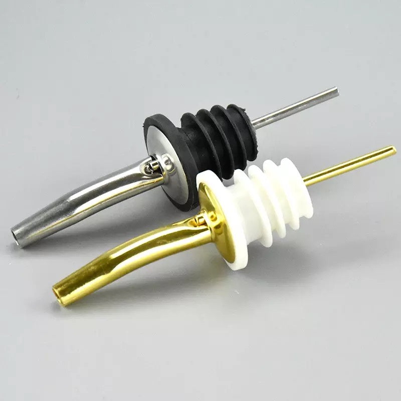 (Ready Stock)Wine Liquor Pourer Classic Bottle Tapered Spout Oil Wine Bottle Stopper Stainless Steel