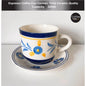 (READY STOCK)Coffee Tea Drink Cup and Saucer Thick Quality 350ml