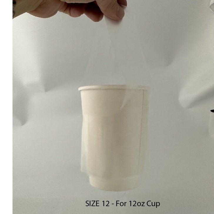 (READY STOCK)Paper Cup Plastic Bag Thickened Disposable Take Away Packaging T-Shaped Bag Milk Tea 100pcs