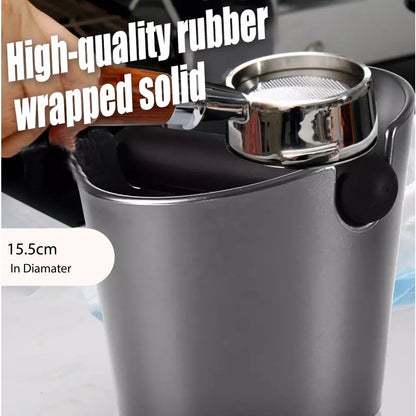 (Ready Stock)Coffee Espresso Ground Knock Box Bin Anti Slip JUMBO Size Black