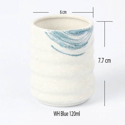 (Ready Stock)Espresso Coffee Tea Ceramic Underglaze Cup Mug Pottery Japanese Retro Style 180ml - 250ml