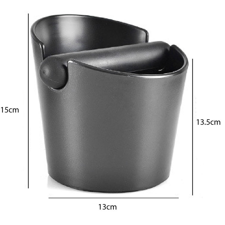 (Ready Stock)Coffee Espresso Ground Knock Box Bin Anti Slip JUMBO Size Black