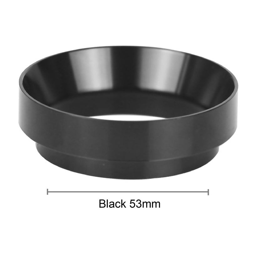 (Ready Stock)Coffee Espresso Aluminium Dosing Ring Magnetic Funnel Silver Black 51mm 53mm 58mm