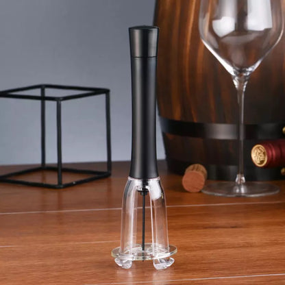 (Ready Stock)Wine Opener Air Pump Vacuum Pressure Stainless Steel Pin with Foil Cutter Potable