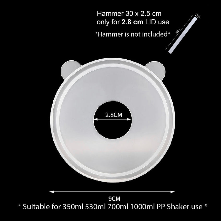 (Ready Stock)Cocktail Shaker 350ml/530ml/700ml Home Bar Utensil Plastic Shaker Cup Drink Milk Tea Mixer With Scale