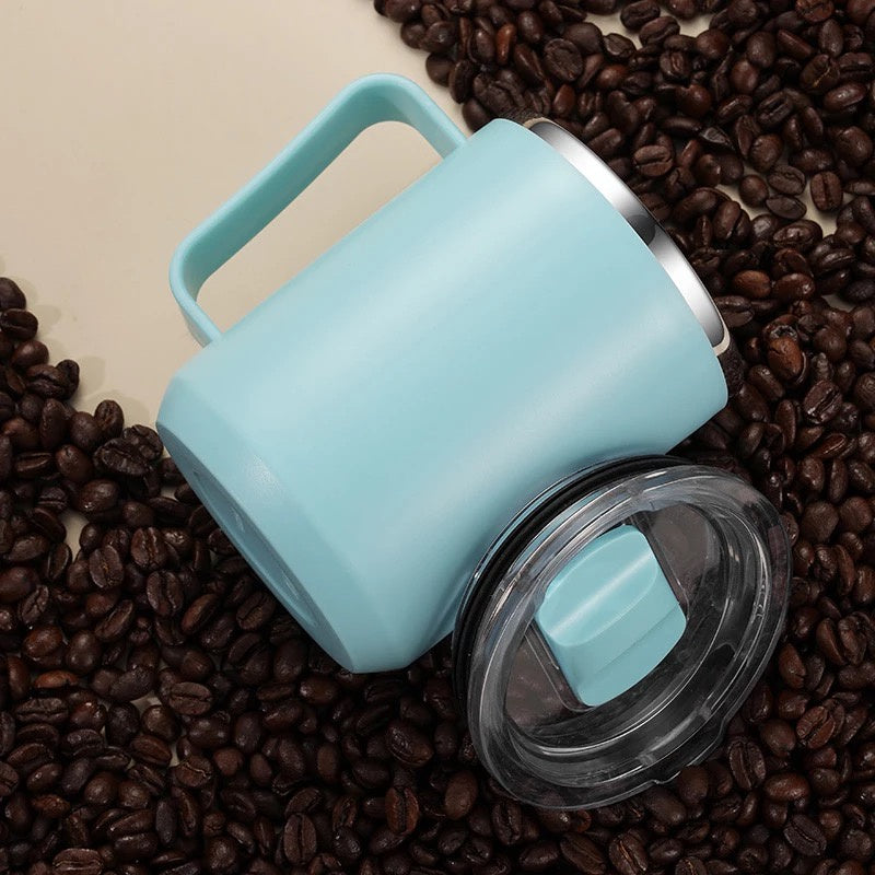 (Ready Stock)Coffee Tea Travel Sports Insulated Vacuum Mug Tumbler 360ml 460ml 510ml Stainless Steel With Lid