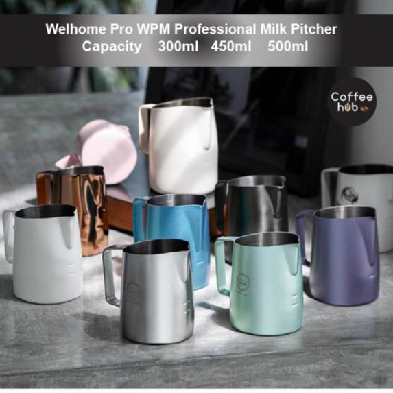 (Ready Stock)WPM Welhome Pro Milk Pitcher Professional Latte Art Pouring 300ml 450ml 500ml