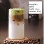 (READY STOCK)Transparent Clear Glass Tea Milk Coffee Dessert Cup Square Round Shape 350ml 450ml