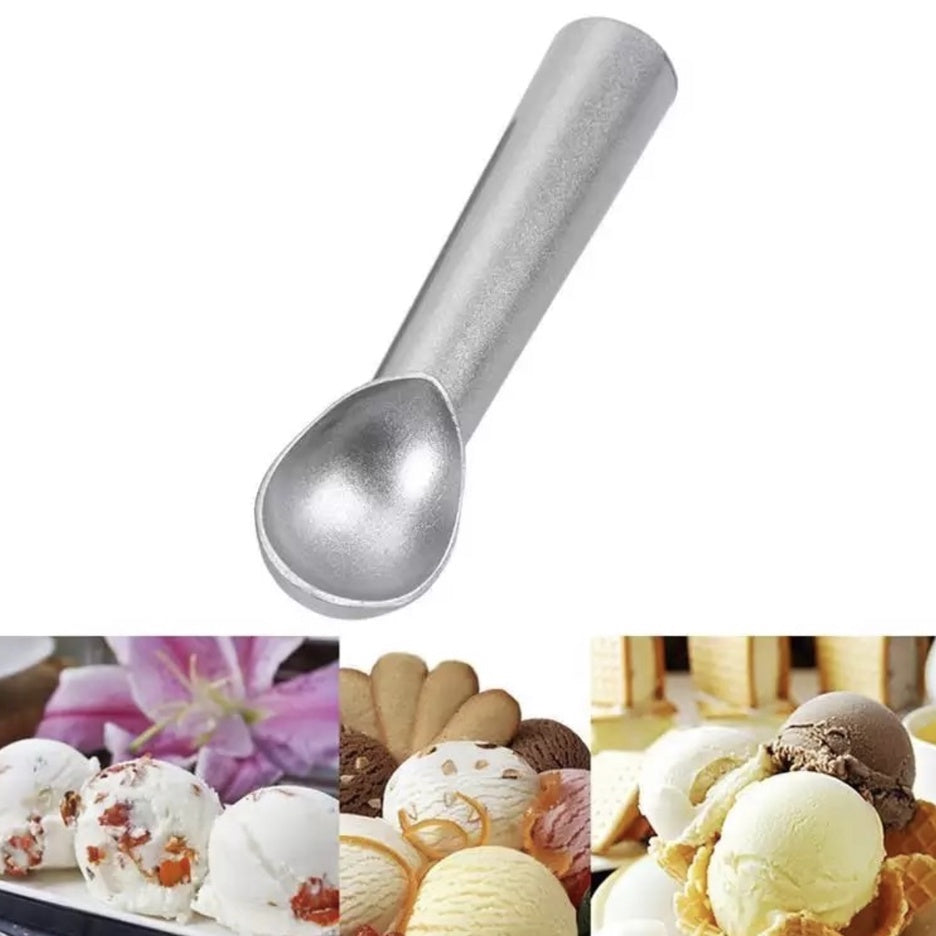 (READY STOCK)Ice Cream Scoop Spoon for Home Kitchen Aluminium Non Stick Anti Freeze 18cm Length