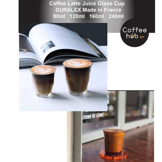 (Ready Stock)Coffee Latte Juice Wine Drink Duralex Picardie Clear Tempered Glass Cup 90ml 120ml 160ml 240ml