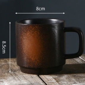 (READY STOCK)Coffee Tea Water Mug Latte Cup Handle 300ml Nordic Ceramic Japanese Style