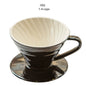 (Ready Stock)Coffee Dripper V60 Filter Coffee Size 01 02 Ceramic White Red Black