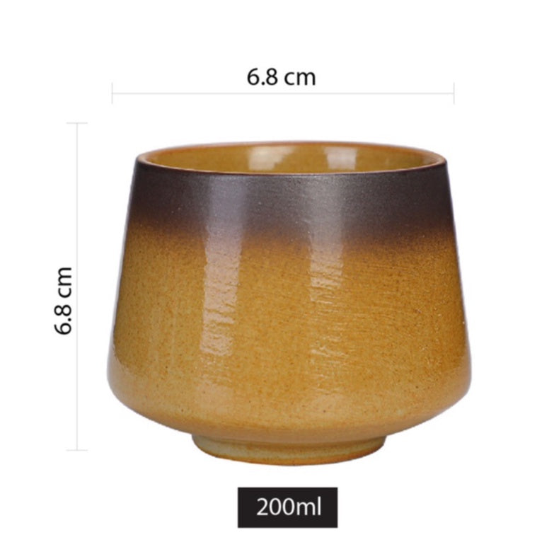 (Ready Stock)Espresso Coffee Tea Ceramic Underglaze Cup Mug Pottery Japanese Retro Style 180ml - 250ml