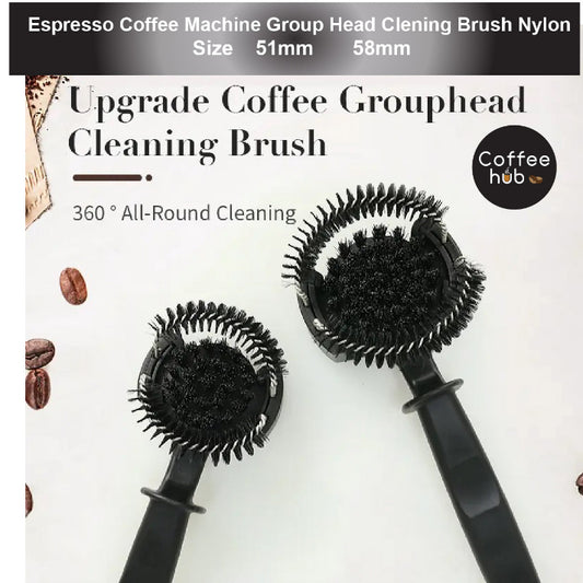 (Ready Stock)Coffee Espresso Machine Head Cleaning Brush Nylon cum Detergent Scoop 51 53 58mm