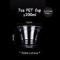 (Ready Stock)Coffee Latte Tea PET Cup Boba Bubble Milk Cup Disposable Take Away With Flat Dome Lid 12oz 16oz 20oz 24oz