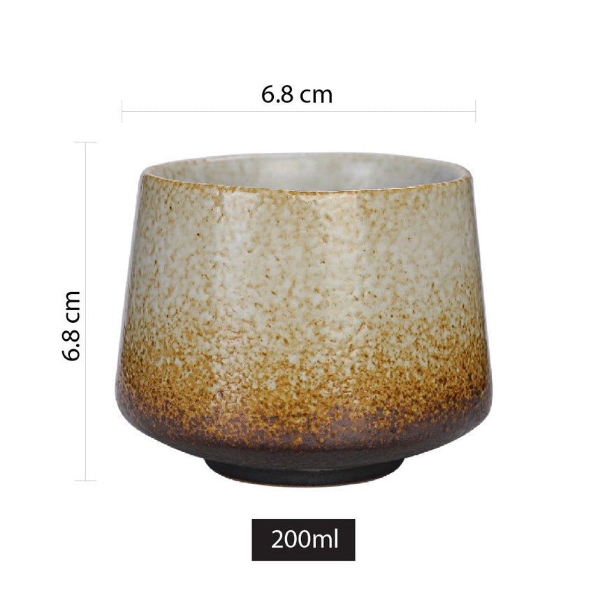 (Ready Stock)Espresso Coffee Tea Ceramic Underglaze Cup Mug Pottery Japanese Retro Style 180ml - 250ml