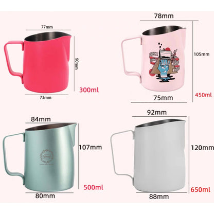 (Ready Stock)WPM Welhome Pro Milk Pitcher Professional Latte Art Pouring 300ml 450ml 500ml